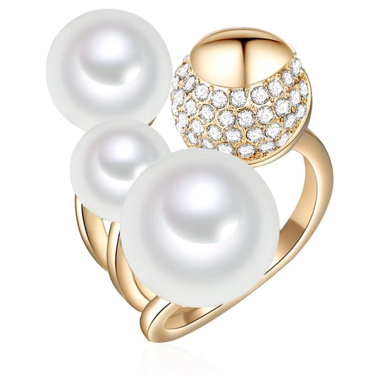 Female Pearl Ring Brass - Image 1