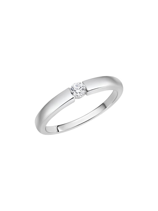 Zeeme Silber Ring Silver 925 rhodium-plated with white zirconia - Image 2