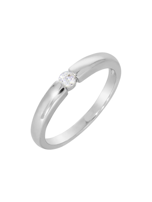 Zeeme Silber Ring Silver 925 rhodium-plated with white zirconia - Image 4