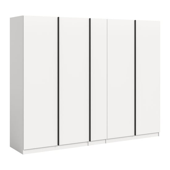 Furnilux Moderne 5-deurs kledingkast in ruime opbergoplossing met lades en schappen - Image 1