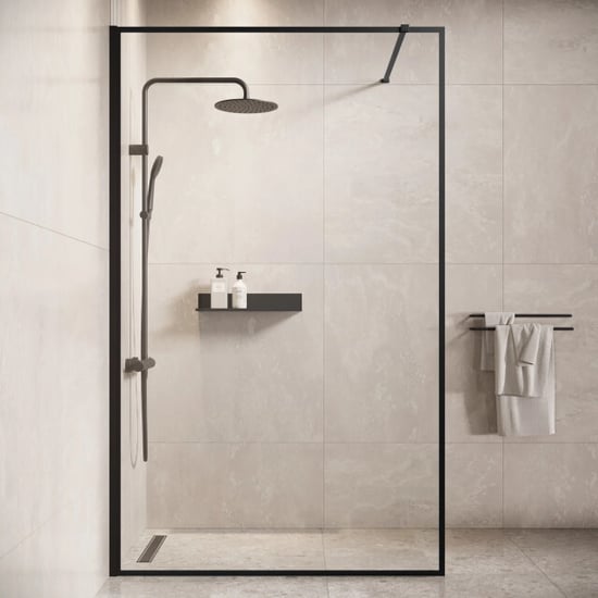Badplaats Douchewand georgia 100 x 200 cm – zwart – inloopdouche 8 mm - Image 5