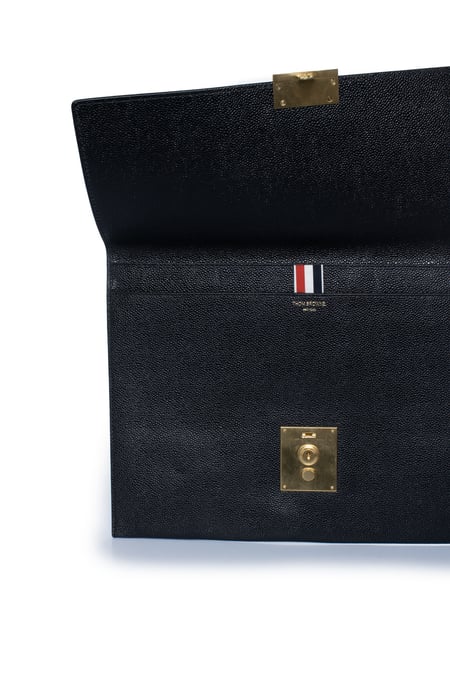 Thom Browne, kuvertväska i läder med plånbok och mönster - Image 4