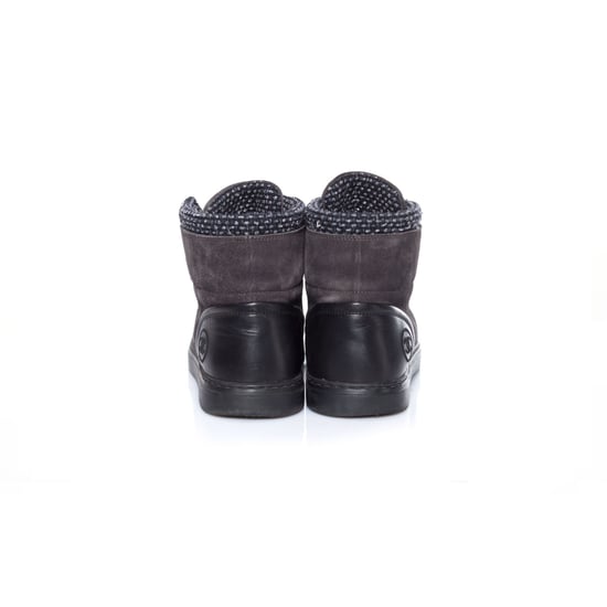 Chanel, high top cc logo tennis sneakers with tweed - Image 5