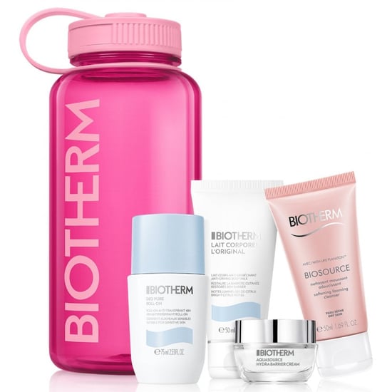 Biotherm Set: Deo Pure Deodorant Roll On 50ml + Lait Corporel Anti Drying Body Milk 50ml + Biosource Cleanser 50ml + Barrier Day Cream 15ml - Image 1