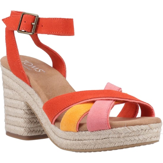 TOMS Majorca Strappy Dames Sandalen Van Leer Met Vlammenprint - Image 1