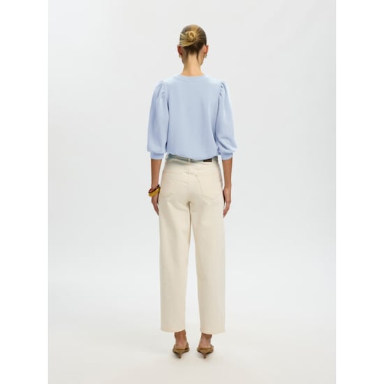 Selected Femme slwtenny 3/4 sweat top noos 16082379 cashmere blue - Image 4