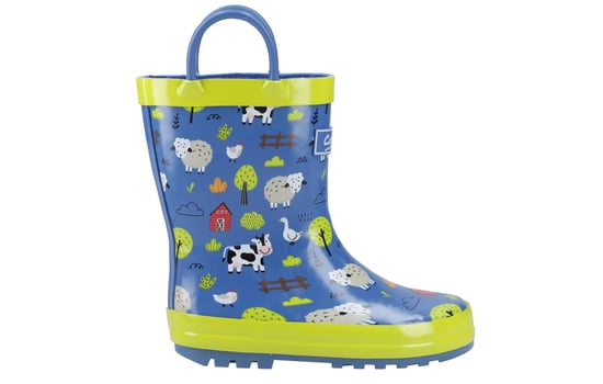 Cotswold Puddle Kids Waterproof Pull On Wellington Boots - Image 1