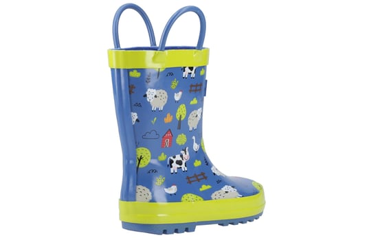 Cotswold Puddle Kids Waterproof Pull On Wellington Boots - Image 3