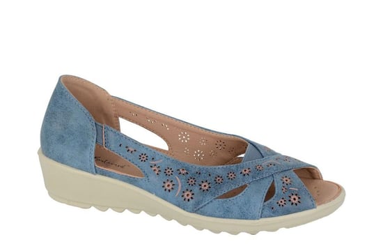 Boulevard Oriana Womens Peep Toe Sandals (Wide Fit) - Image 1