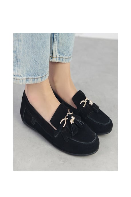 Essana Black Loafers - Image 2
