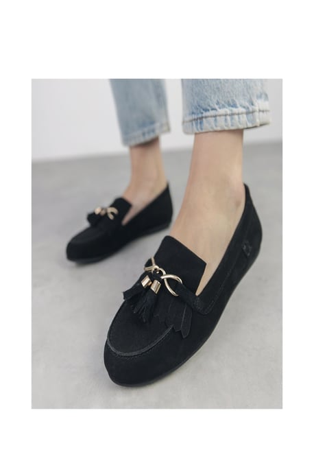 Essana Black Loafers - Image 3