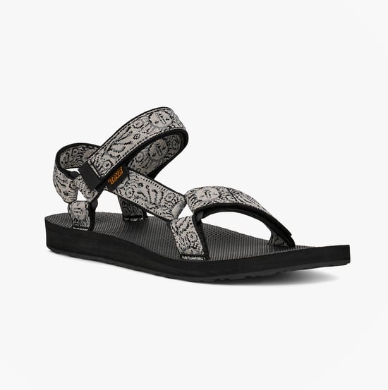 Teva Original Universal Womens Ankle Strap Sandals Windy Summer Black/ White - Image 4