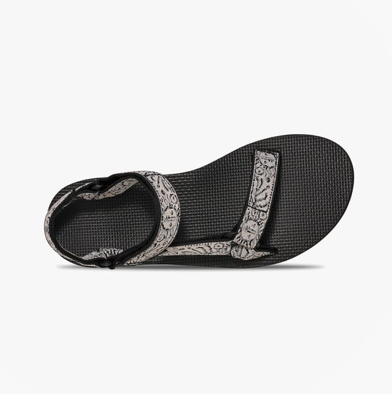 Teva Original Universal Womens Ankle Strap Sandals Windy Summer Black/ White - Image 5
