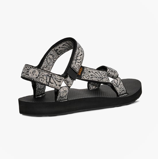 Teva Original Universal Womens Ankle Strap Sandals Windy Summer Black/ White - Image 6