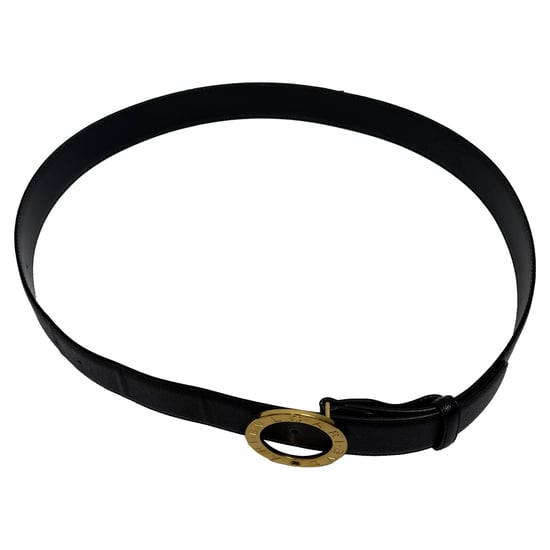 Bvlgari Ring Buckle Belt in Black Leather - Image 3