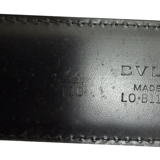 Bvlgari Ring Buckle Belt in Black Leather - Image 5