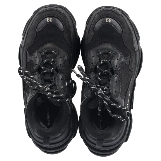Balenciaga Triple S Sneakers in Black Polyester - Image 3