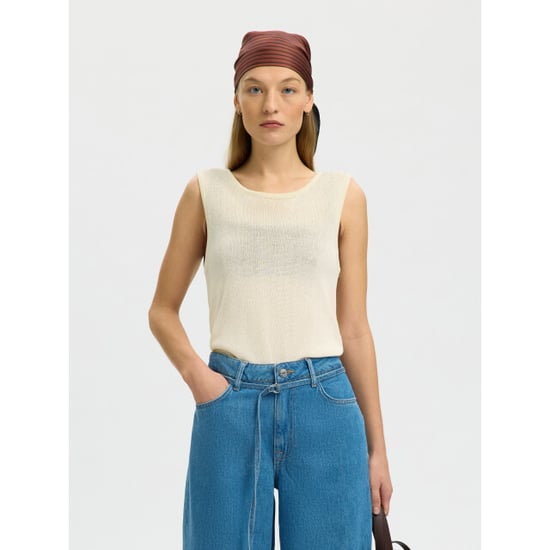 Selected Femme slfmoon sus sl knit top b 16093769 birch - Image 4