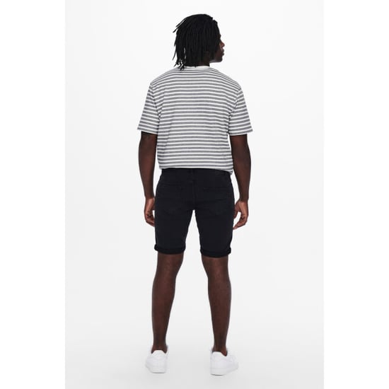 Only & Sons onsply reg blk jog sht pk 8581 22018581 denim - Image 2