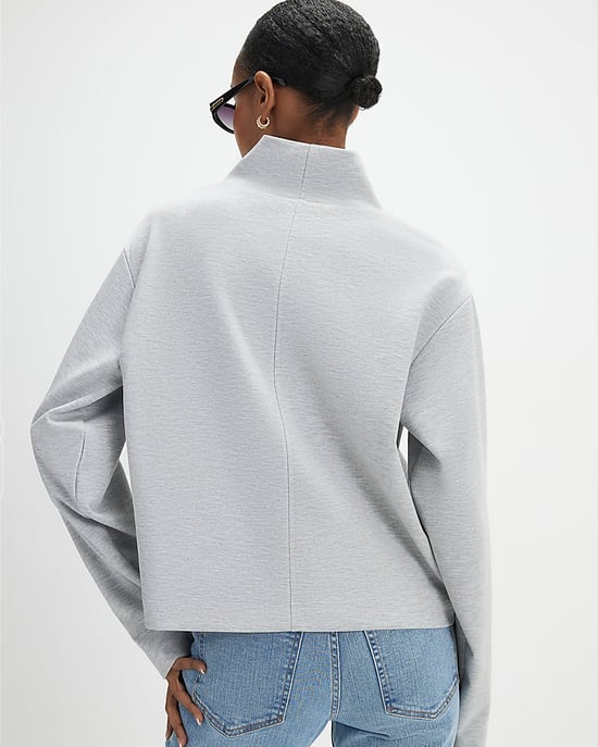 River Island Womens Top Grey Funnel Neck - Image 2