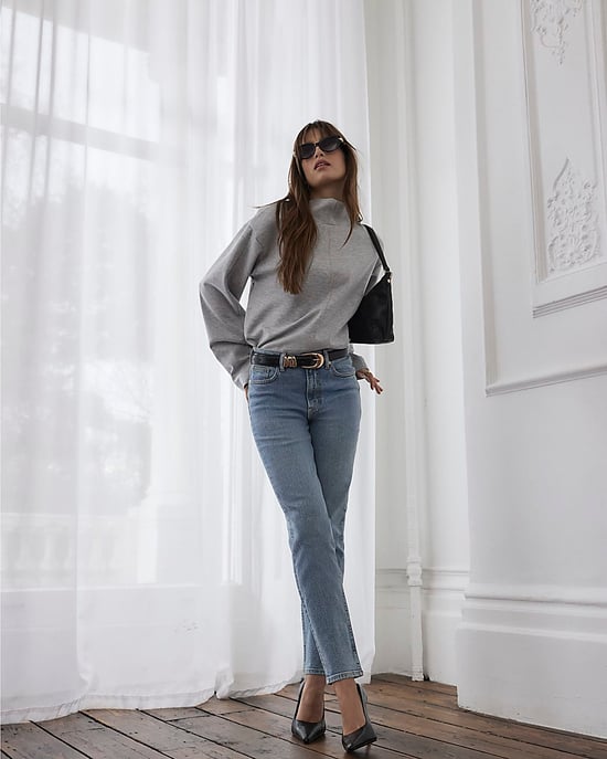 River Island Womens Top Grey Funnel Neck - Image 3