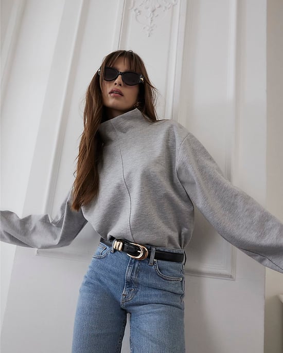 River Island Womens Top Grey Funnel Neck - Image 4