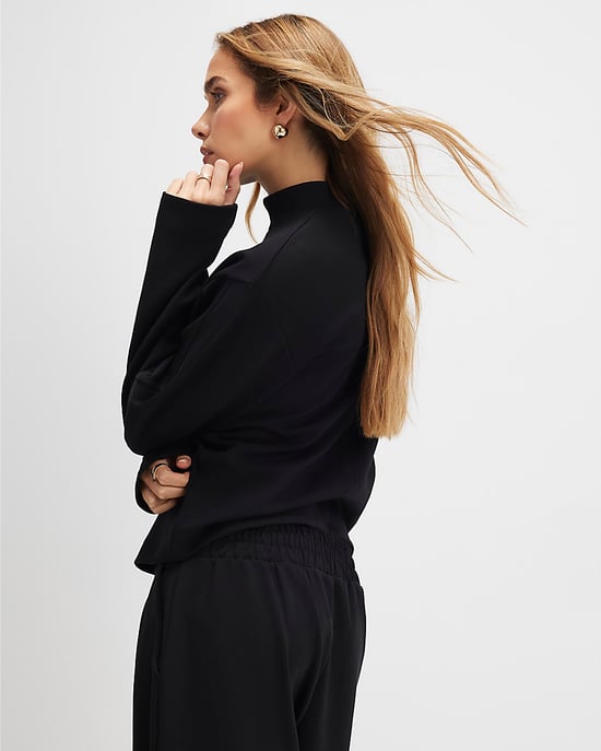 River Island Womens Top Black Funnel Neck - Image 2