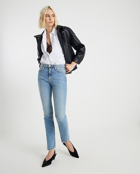 River Island Womens Slim Fit Jeans Blue High Waisted - Image 1
