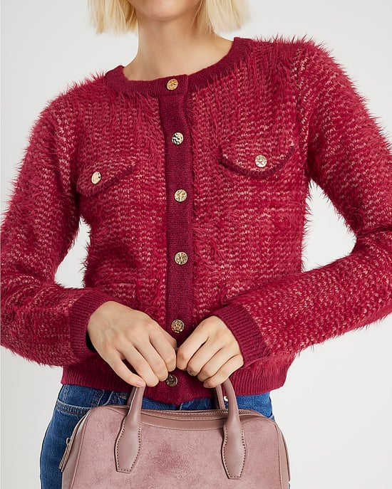River Island Womens Cardigan Red Boucle - Image 4