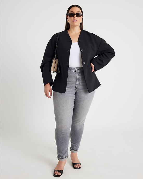 River Island Womens Mom Jeans Grey High Rise Sculpt - Image 5