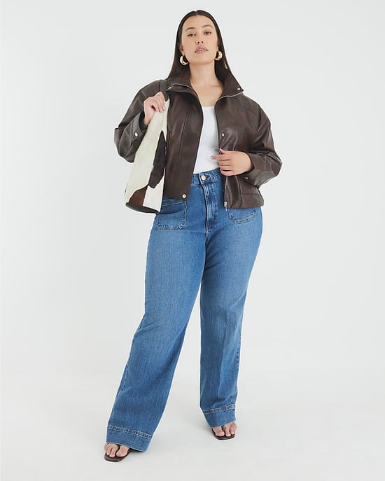 River Island Womens Wide Leg Jeans Blue High Waisted - Image 4