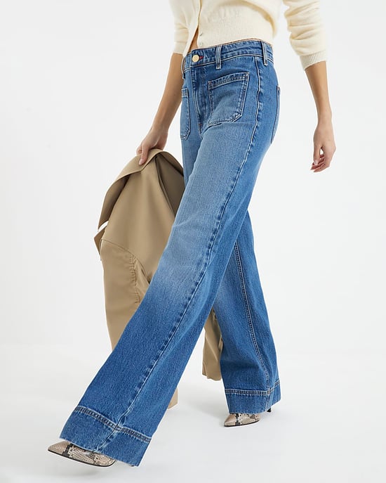 River Island Womens Wide Leg Jeans Blue High Waisted - Image 5