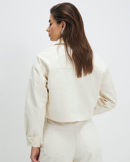 River Island Womens Jacket Cream Corduroy - Image 3