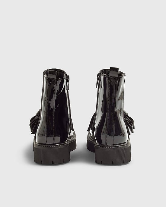 River Island Girls Chelsea Boots Black Changeable Strap - Image 3