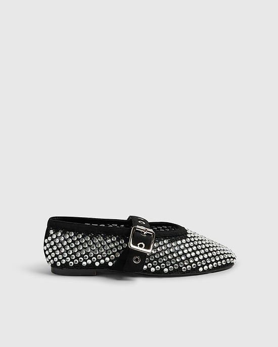 River Island Womens Mary Jane Shoes Black Embellished - Image 2
