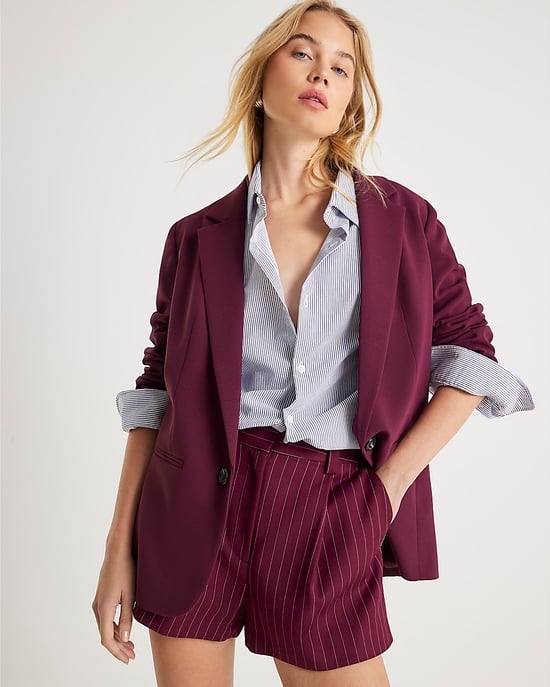 River Island Womens Blazer Red Edge To Edge Style - Image 1