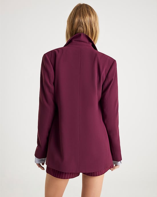 River Island Womens Blazer Red Edge To Edge Style - Image 3