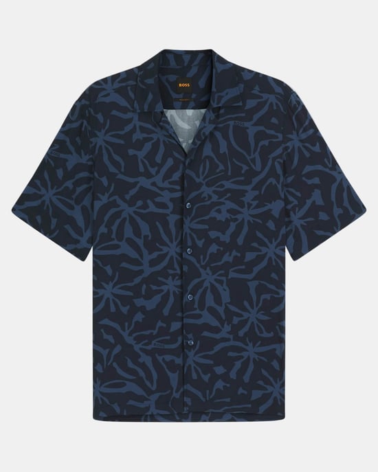 Rayer Korte Mouwen Shirt in Donkerblauw - Image 1