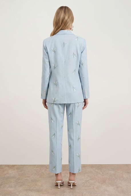 Floral Embroidered Tailored Suit Trouser - Image 3