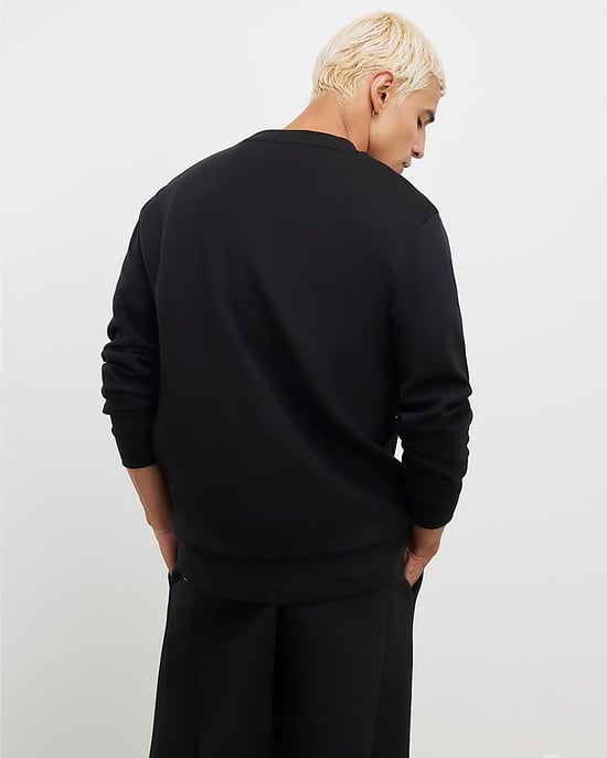 River Island Mens Sweatshirt Black Regular Fit Luminus - Image 3