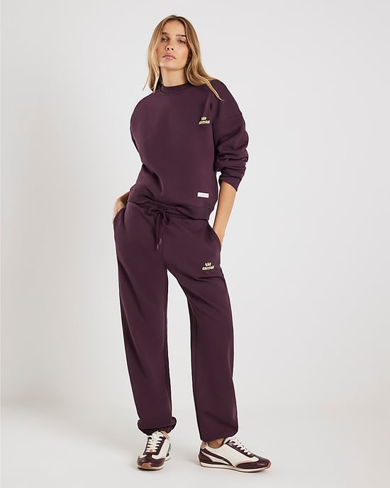 River Island Womens Sweatshirt Brown RVR Edition Back Print - Image 1