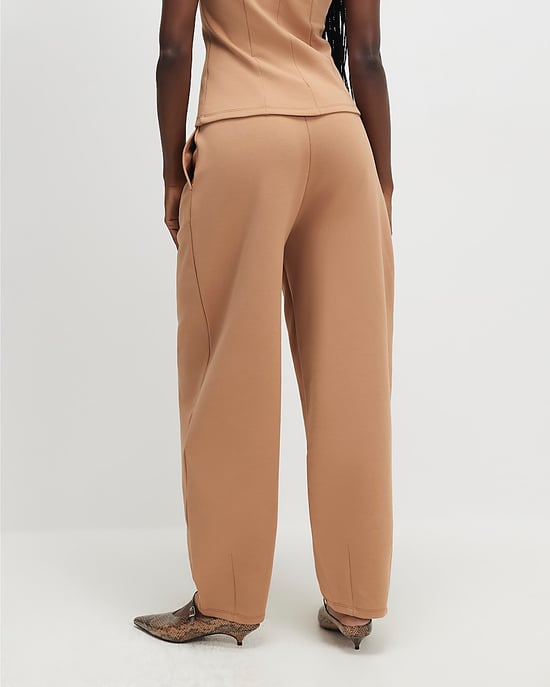 River Island Womens Trousers Beige Barrel Leg - Image 3