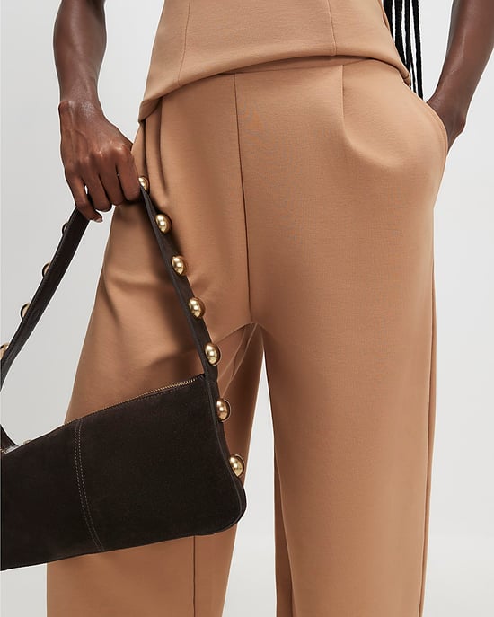 River Island Womens Trousers Beige Barrel Leg - Image 4
