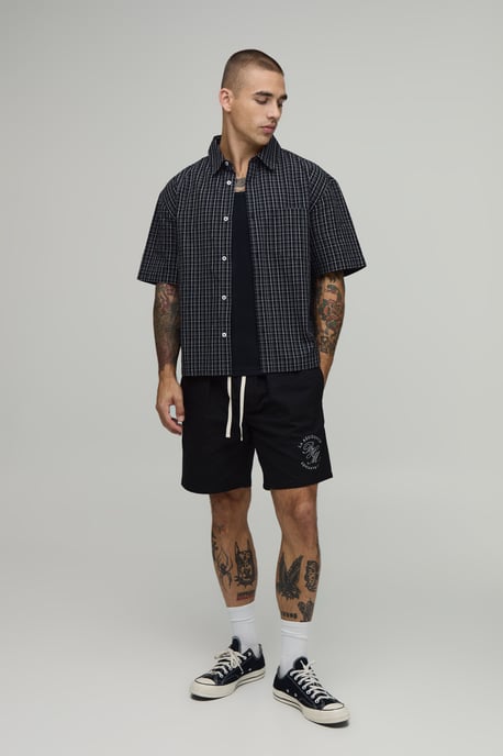 Relaxed Fit Twill Shorts - Image 4