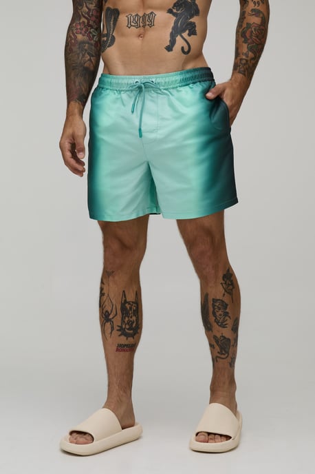 Ombre Mid Length Swim Short - Image 1