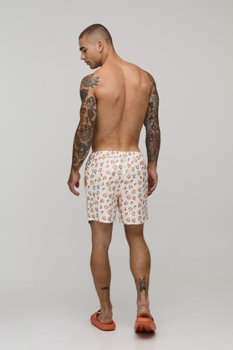 Fruit Printed Mid Length Swim Short - Image 2