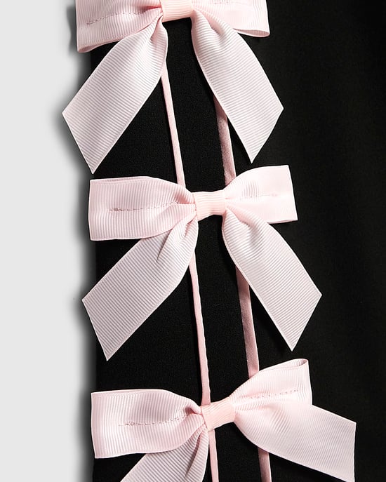 River Island Girls Wide Leg Trousers Black Bow - Image 2