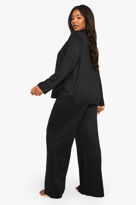 Plus Basic Shirt & Trouser PJ Set - Image 2
