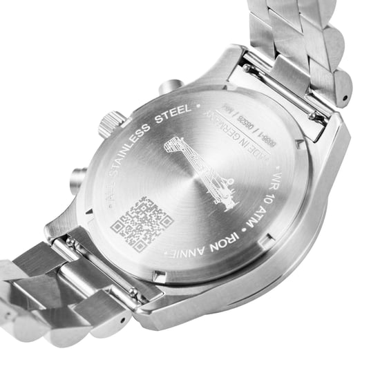 Junkers 6686M-1 Men’s Quartz Watch 42mm White Dial Stainless Steel Bracelet, Date Display, Mineral Glass, 10ATM Water Resistant - Image 4