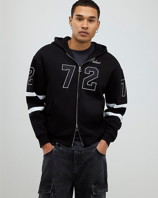 River Island Mens Hoodie Black Oversized Fit 72 Palais - Image 1